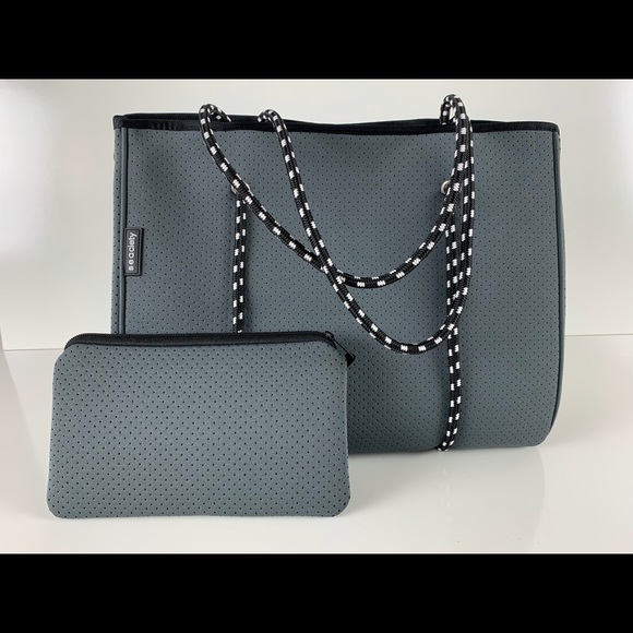 punch neoprene tote bag